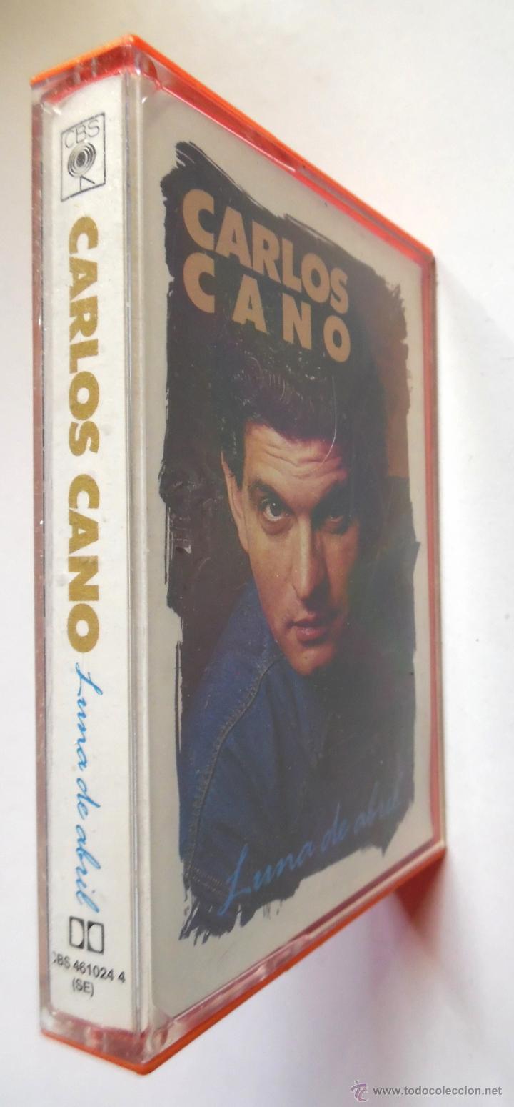 Casetes antiguos: Carlos Cano, Luna de abril, CBS, 1988. - Foto 3