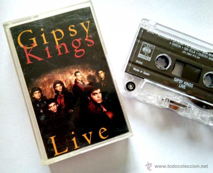 Casetes antiguos: Gipsy Kings Live; casete original; ocasion.