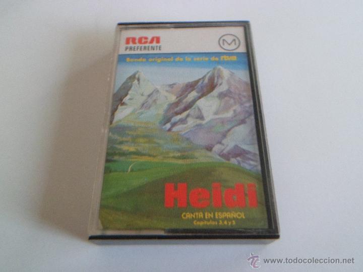 Casetes antiguos: casete cassette HEIDI banda sonora original de la serie de tv RCA + 3 capitulos narrados 3-4-5