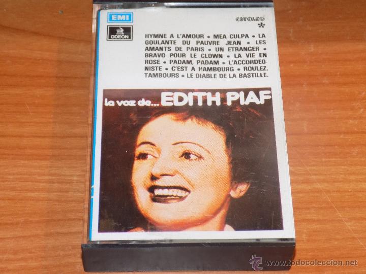Casetes antiguos: CASETE- LA VOZ DE EDITH PIAF - Foto 1