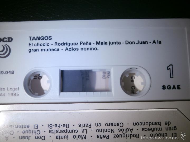 Casetes antiguos: CINTA DE CASSETTE - Tangos - DCD - 1985 - - Foto 3
