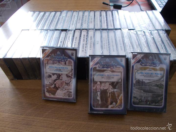 Casetes antiguos: LOTE DE 57 CASETES LA ZARZUELA - Foto 1