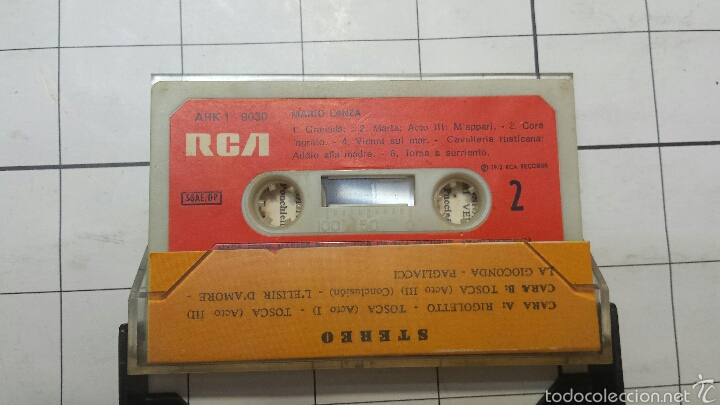 Casetes antiguos: Casete de Mario Lanza - Foto 3