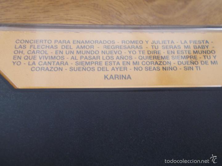 Casetes antiguos: KARINA. AYER Y HOY. CASETE - Foto 2