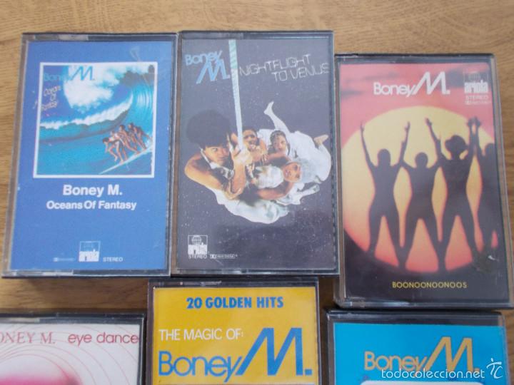 Casetes antiguos: LOTE DE 7 CASETES DE BONEY M. - Foto 2