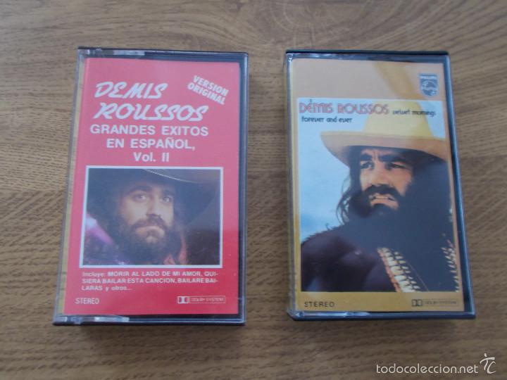 Casetes antiguos: LOTE DE 2 CASETES DEMIS ROUSSOS.GRANDES EXITOS EN ESPA&Ntilde;OL VOL. 2 FOREVER AND EVER