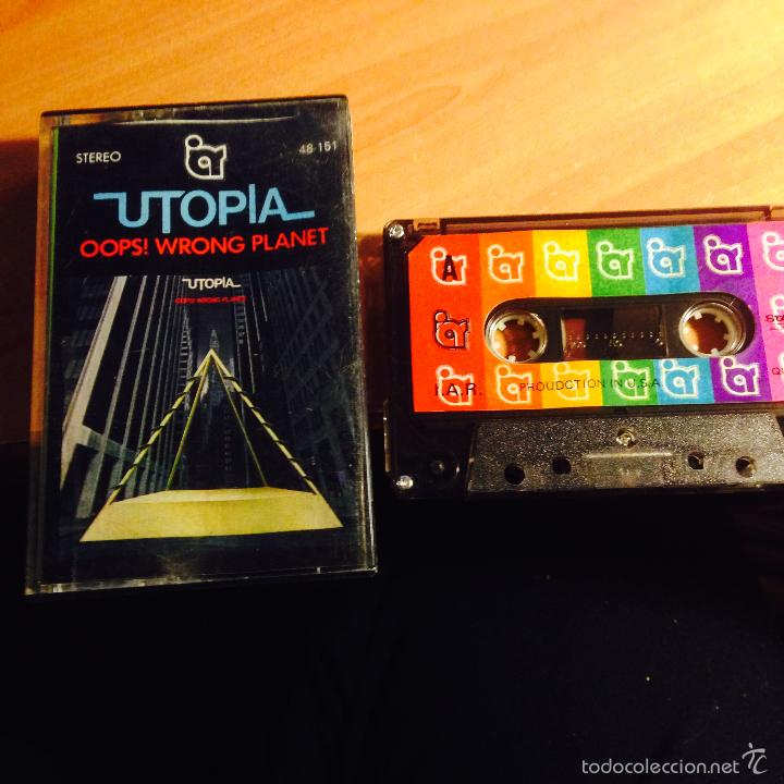 Casetes antiguos: UTOPIA (OOPS! WRONG PLANET) CASSETTE 48-151 USA (CAI1) - Foto 1