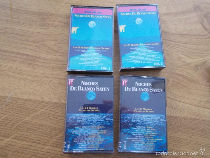Cassette antiche: NOCHES DE BLANCO SATEN.4 CASETES COMPLETA VOL.1 Y VOL 2
