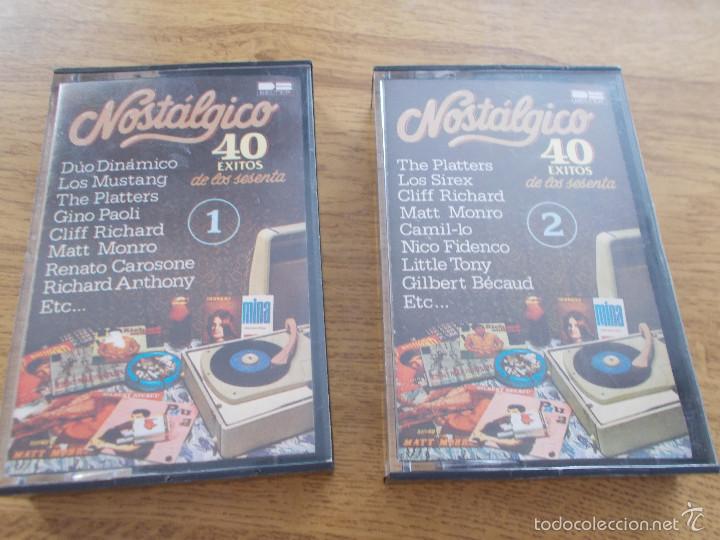Casetes antiguos: NOSTALGICO 40 EXITOS DE LOS SESENTA. COMPLETA VOL.1 Y VOL 2 - Foto 1