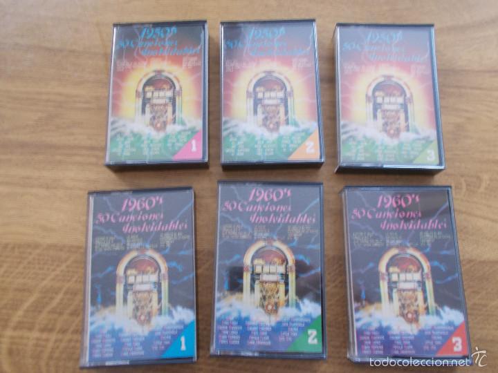 Cassette antiche: 50 CANCIONES INOLVIDABLES  1950,1960,  VOL 1,2,3.  6 CASETES
