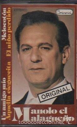 Casetes antiguos: MANOLO EL MALAGUE&Ntilde;O. CASE-14617 - Foto 1