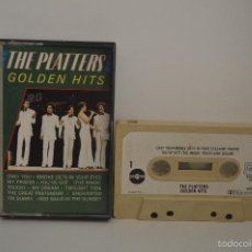 Casetes antiguos: THE PLATTERS - GOLDEN HITS - MASTERS - MAMC 1015