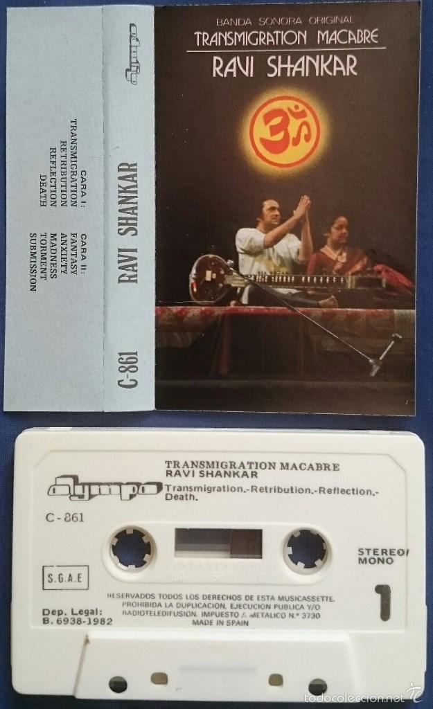 Casetes antiguos: Ravi Shankar: BSO Transmigration Macabre, Cassette de 1982. Olympo C-861 - Foto 1