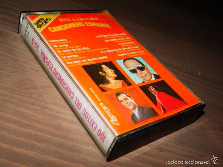 Alte Kassetten: 100 EXITOS DEL CANCIONERO ESPA&Ntilde;OL SERIE DE ORO VOL V CASETE TAL CUAL FOTOS CHI