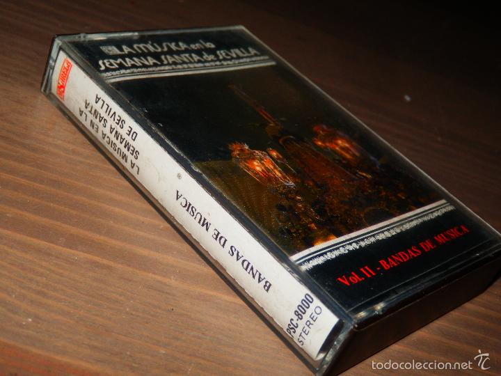 Old Cassettes: LA MUSICA EN LA SEMANA SANTA DE SEVILLA VOL II BANDAS DE MUSICA CINTA CASETE CANTE ESPA&Ntilde;OL KLM