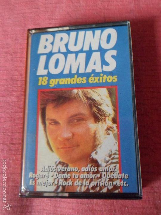 Casetes antiguos: CASETE BRUNO LOMAS - 18 GRANDES EXITOS - PERFIL - 1990 - Foto 1