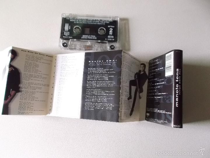 Casetes antiguos: MANOLO TENA - JUEGO PARA DOS - EPIC 1997 - Foto 2