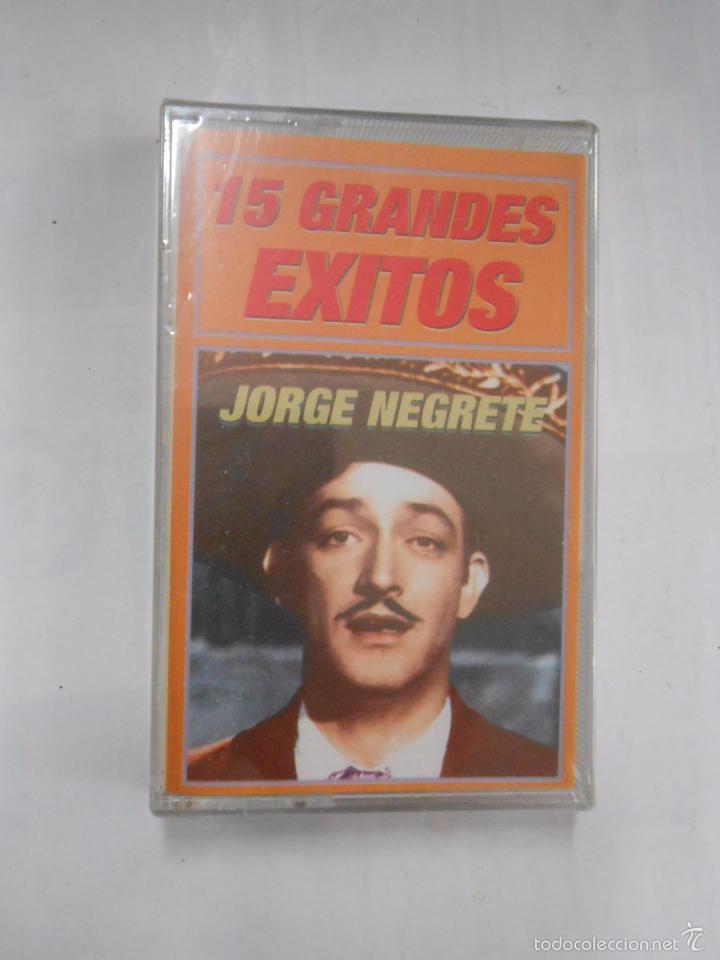 Casetes antiguos: 15 GRANDES EXITOS JORGE NEGRETE. TDKCST1B - Foto 1