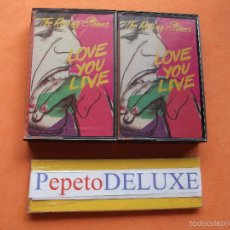 Casetes antiguos: THE ROLLING STONES (2) LOVE YOU LIVE DOBLE CASSETTE SPAIN 1987 PDELUXE. Lote 58188863