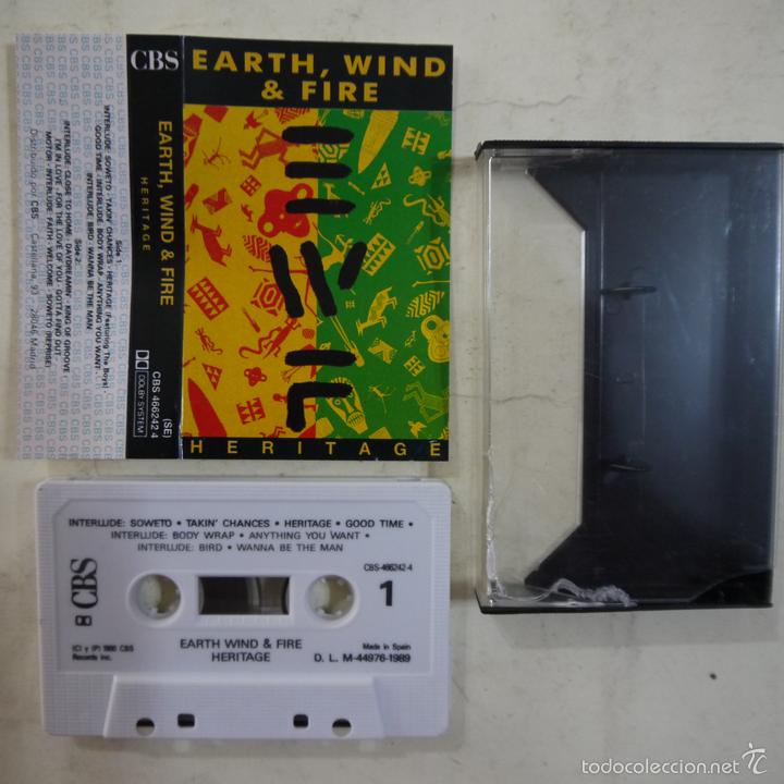 Casetes antiguos: EARTH, WIND & FIRE - HERITAGE - CASETE 1989 - Foto 1