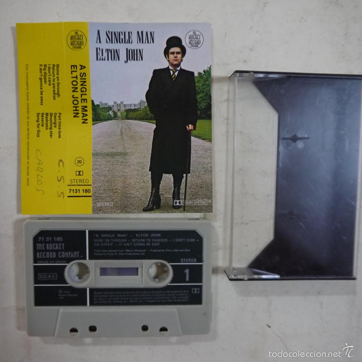 Casetes antiguos: ELTON JOHN - A SINGLE MAN - CASETE 1978 - Foto 1
