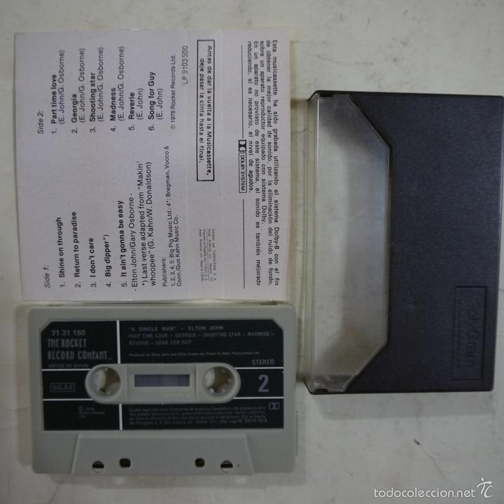 Casetes antiguos: ELTON JOHN - A SINGLE MAN - CASETE 1978 - Foto 2