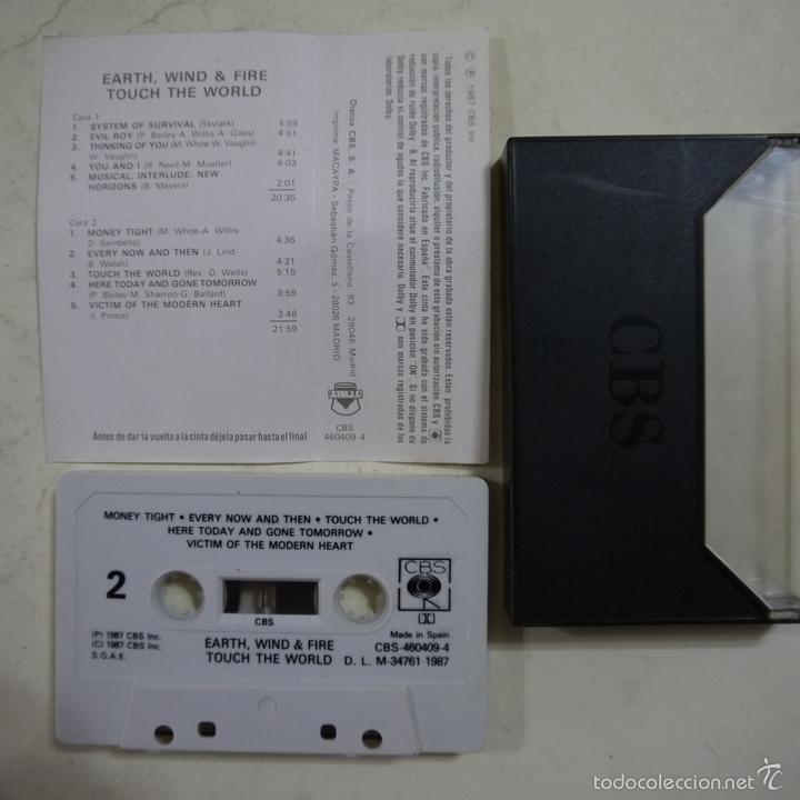 Casetes antiguos: EARTH, WIND & FIRE - TOUCH THE WORD - CASETE 1987 - Foto 2