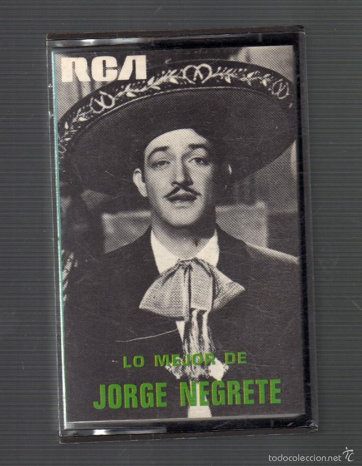 Casetes antiguos: CASSETTE: LO MEJOR DE JORGE NEGRETE &middot; Rca, 1969 - Foto 1