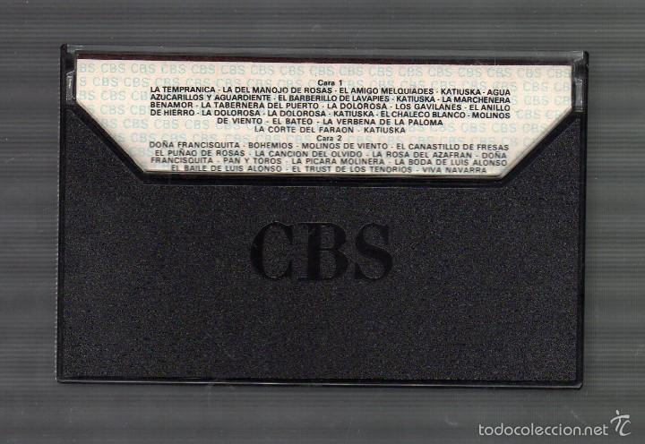 Casetes antiguos: LUIS COBOS - M&Aacute;S ZARZUELA &middot; CBS, 1985 - - Foto 2