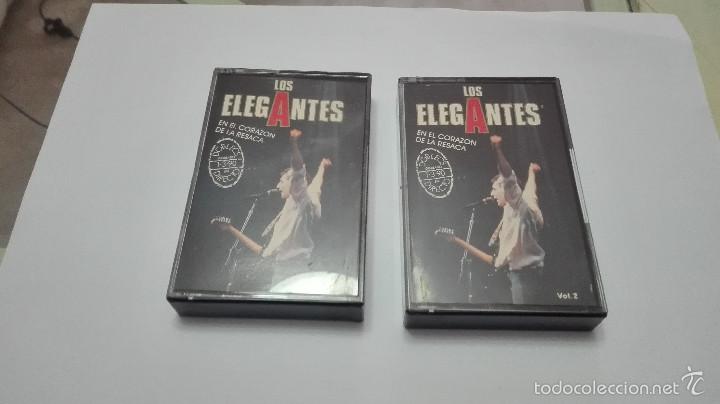 Casetes antiguos: LOS ELEGANTES EN EL CORAZON DE LA RESACA CASSETTE DOBLE 1990 DIRECTO - Foto 1