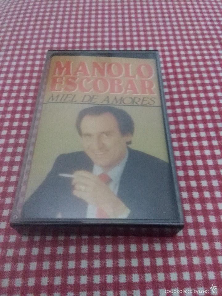 Casetes antiguos: MANOLO ESCOBAR. MIEL  DE AMORES. CF1 - Foto 1