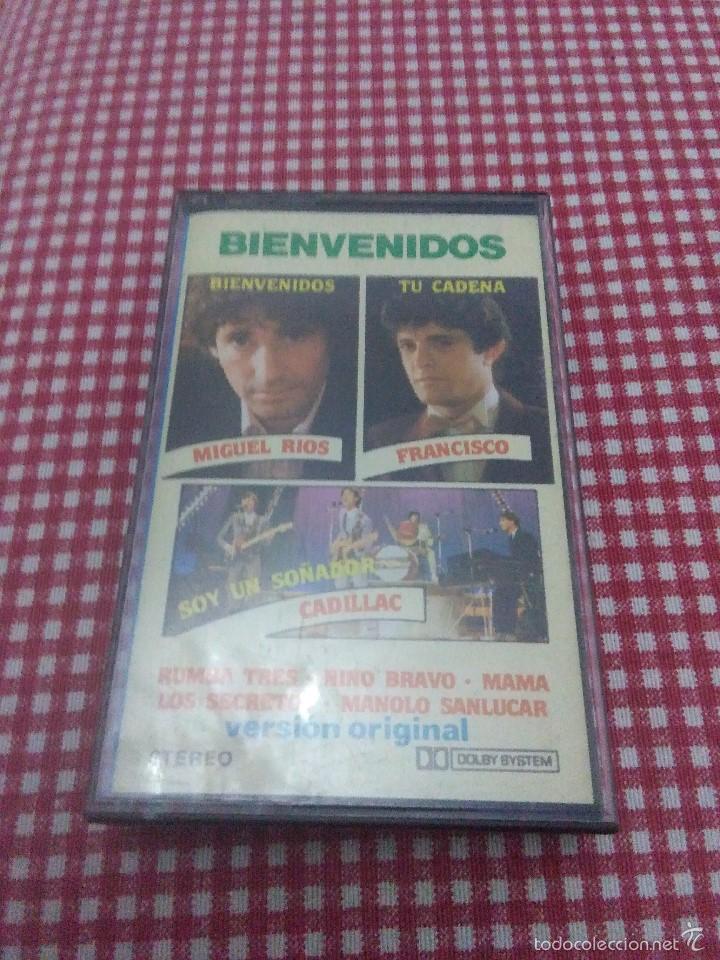 Casetes antiguos: BIENVENIDOS. MIGUEL RIOS. FRANCISCO. CF1 - Foto 1