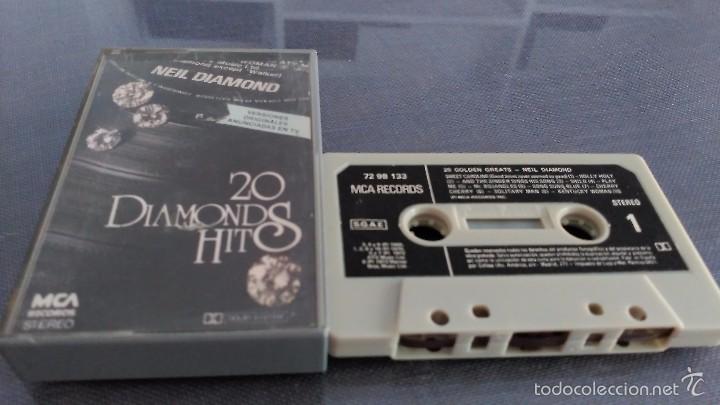 Casetes antiguos: NEIL DIAMOND 20 DIAMANDS HITS - Foto 1