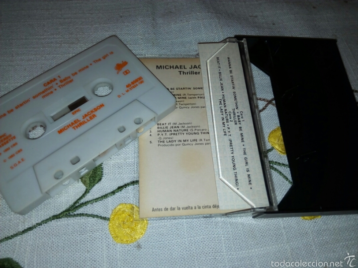 Casetes antiguos: MICHAEL JACKSON. THRILLER. PROBADA.MUY BUEN ESTADO. - Foto 2
