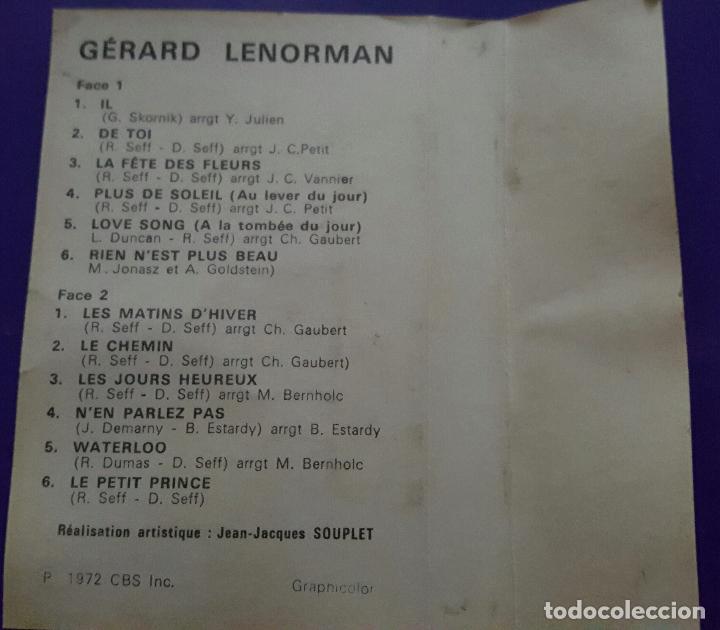 Casetes antiguos: GERARD LENORMAN. IL LE CHEMIN. 1972 - Foto 4