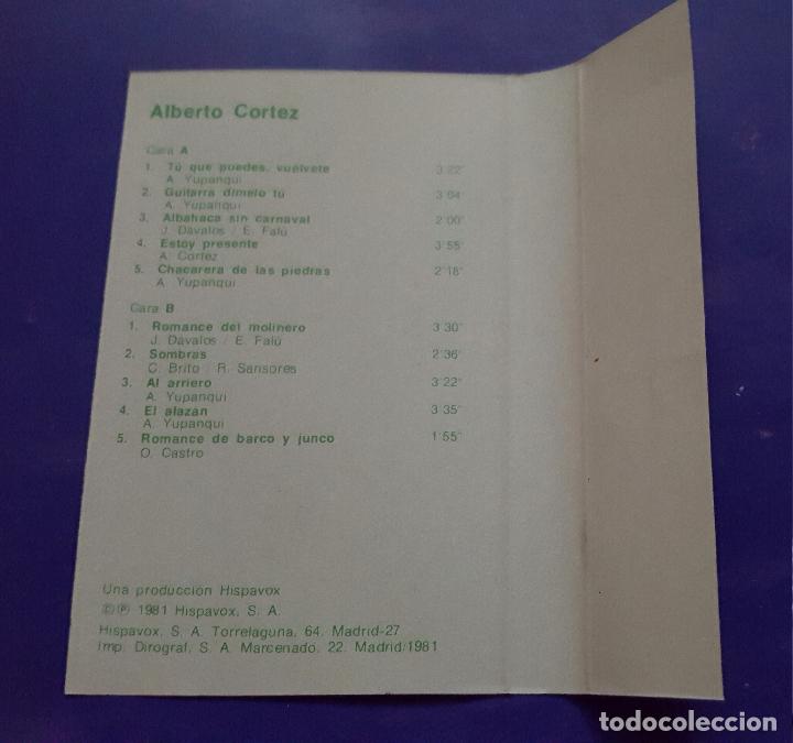 Casetes antiguos: ALBERTO CORTEZ 1981 - Foto 4