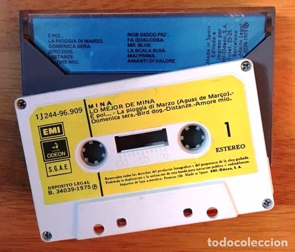 Casetes antiguos: MINA - LO MEJOR DE MINA - 1975 - Foto 2