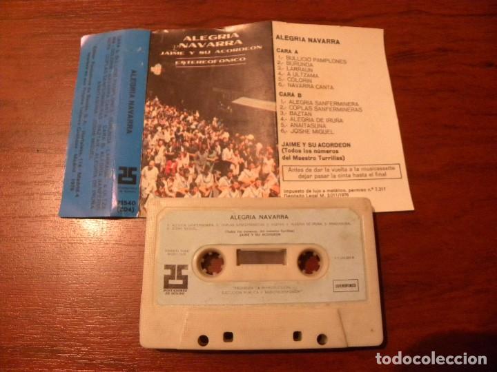 Casetes antiguos: JAIME Y SU ACORDION-ALEGRIA NAVARRA - Foto 1