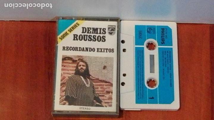Casetes antiguos: CASSETTE DEMIS ROUSSOS.RECORDANDO EXITOS.PHILIPS.1976 - Foto 1