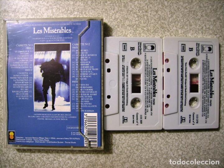 Casetes antiguos: LES MISERABLES...BSO...1&ordf; edicion original...DOBLE....PEDIDO MINIMO 5&euro; - Foto 2