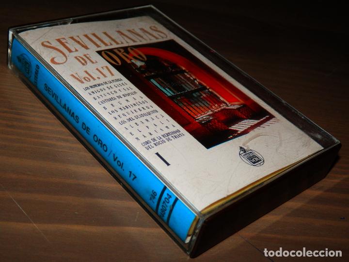 Cassetes antigas: SEVILLANAS DE ORO VOL 17  CINTA CASETE 1 AMIGOS DE GINES BAYUNCO Y SAL SIN PROBAR