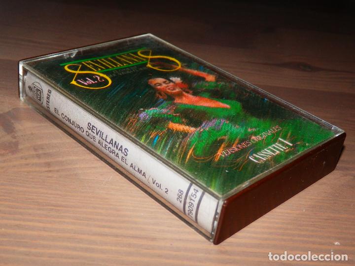 Cassetes antigas: SEVILLANAS EL CONJURO QUE ALEGRA EL ALMA VOL 2 CASSETTE CINTA CASETE 1 VERSIONES ORIGINALES SIN PROB