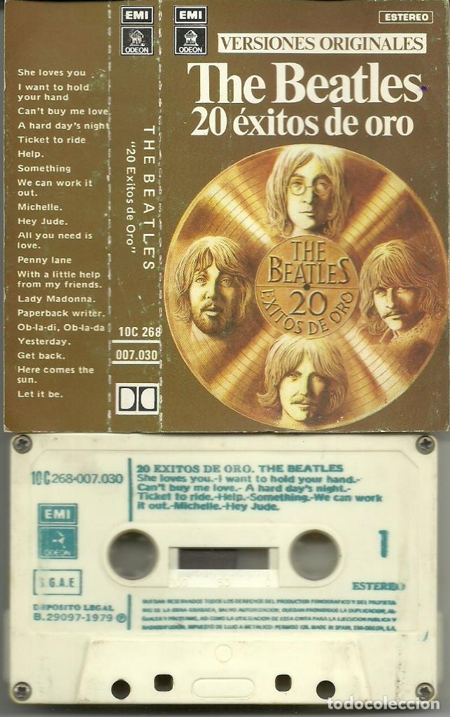 Casetes antiguos: THE BEATLES -20 EXITOS DE ORO- CASETE - Foto 1