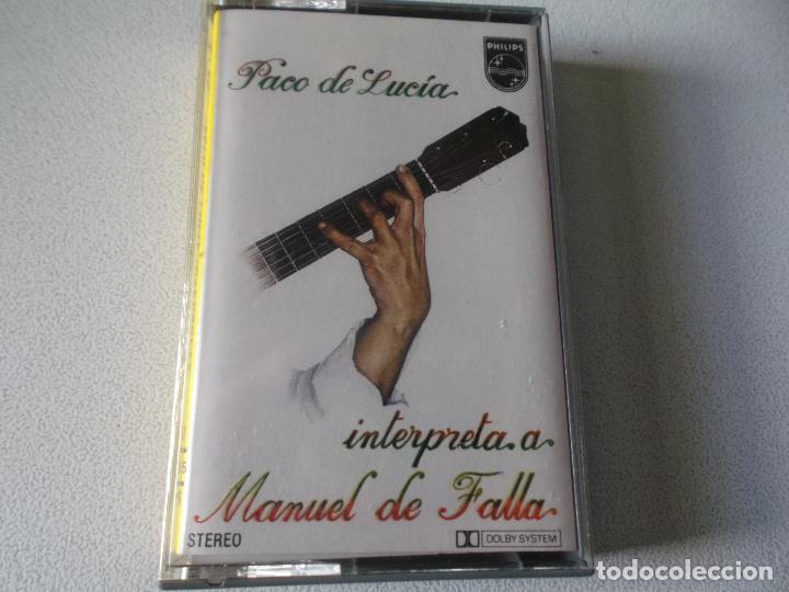 Casetes antiguos: PACO DE LUCIA INTERPRETA A MANUEL DE FALLA - PHILIPS 1978 - Foto 1