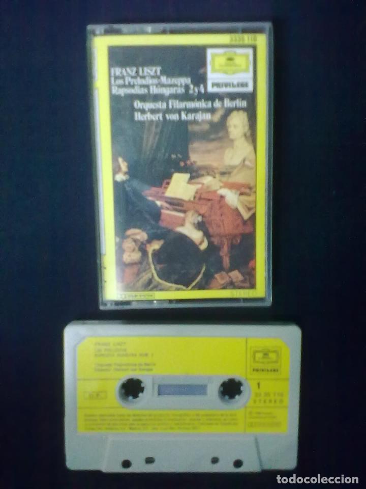 Casetes antiguos: FRANZ LISZT 2 Y 4 LOS PRELUDIOS MAZEPPA - Foto 1