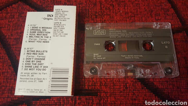 Casetes antiguos: INXS Original Sin CASSETTE EN DIRECTO RARO - Foto 2