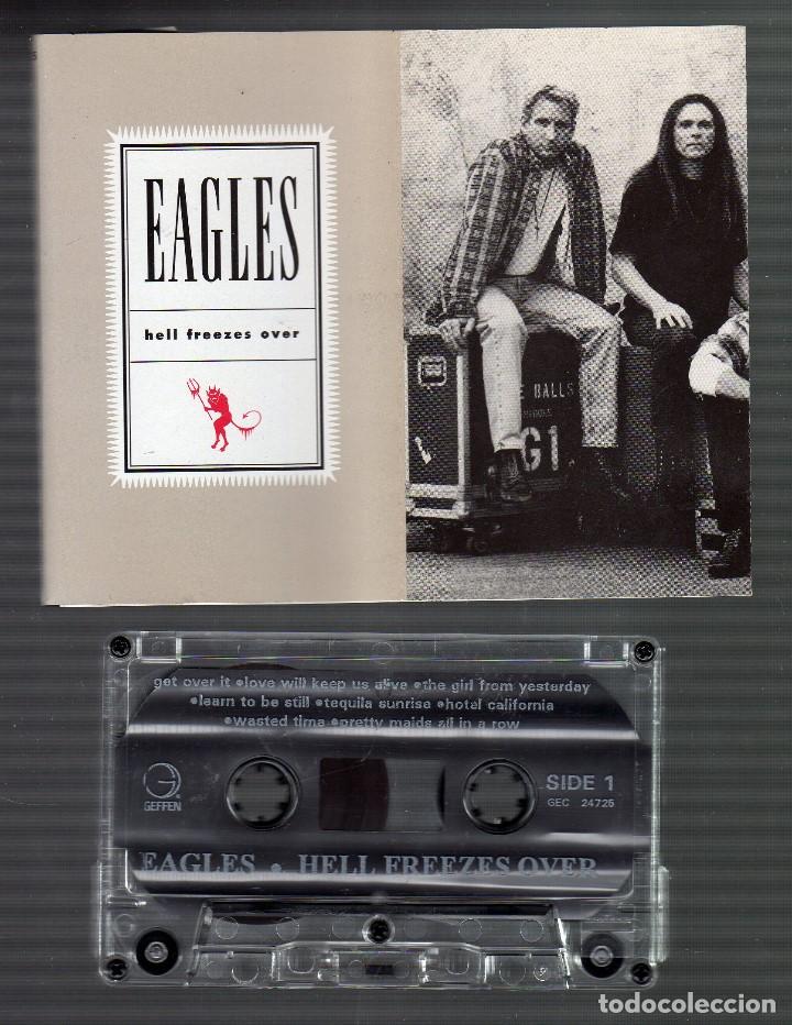 Casetes antiguos: CASSETTE : EAGLES - Hell freezes over - geffen records, 1994 - Foto 3