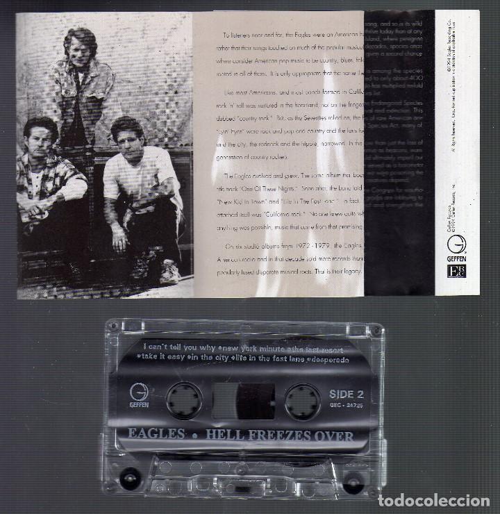 Casetes antiguos: CASSETTE : EAGLES - Hell freezes over - geffen records, 1994 - Foto 4