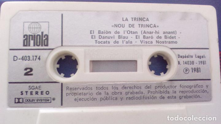 Casetes antiguos: LA TRINCA NOU DE TRINCA - Foto 3