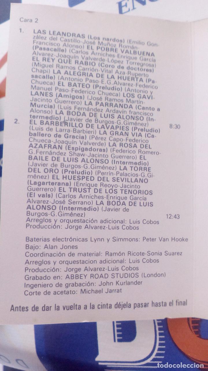 Casetes antiguos: LUIS COBOS ZARZUELAS - Foto 3